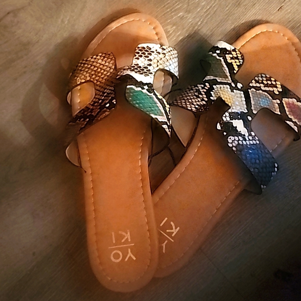Yoki multi color sandals